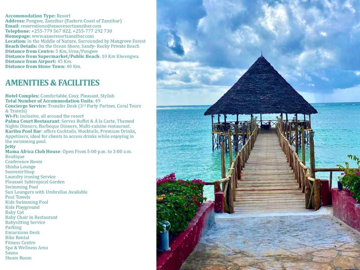 Azao Resort & Spa Pongwe Esterno foto
